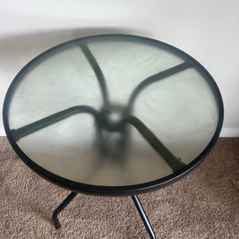 Not For Sale - Outdoor glass and metal table transformed in Artisan Stone and Metallic Alchemy (Video Included)