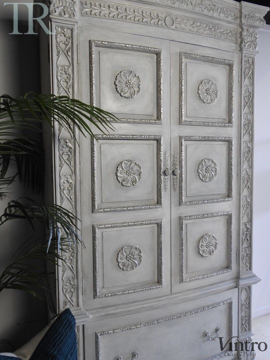 Not For Sale - Elanora : Carved Solid Mahogany Wardrobe (on hold)