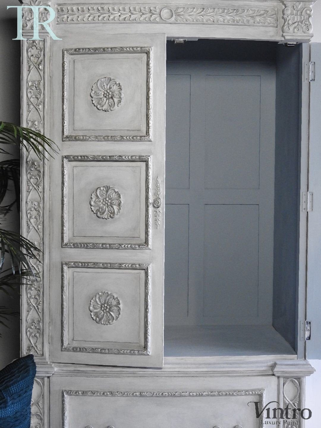 Not For Sale - Elanora : Carved Solid Mahogany Wardrobe (on hold)