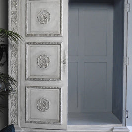 Not For Sale - Elanora : Carved Solid Mahogany Wardrobe (on hold)