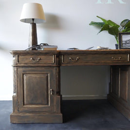 Not For Sale - Portia : Aged bronze gold partners desk