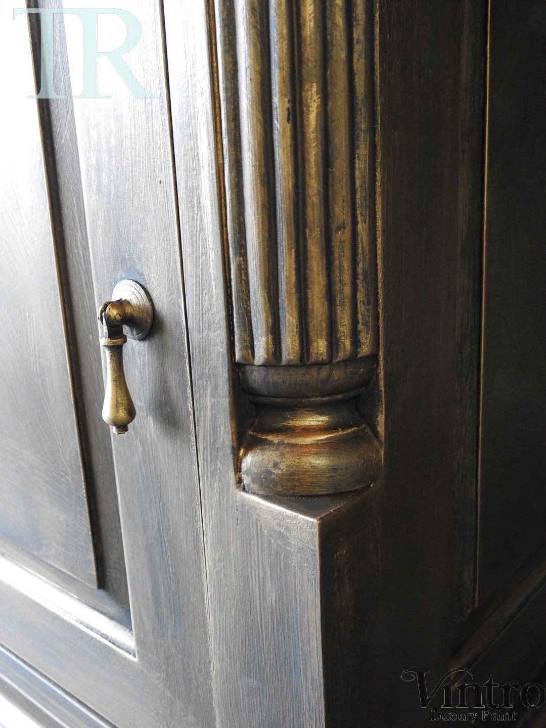 Not For Sale - Portia : Aged bronze gold partners desk