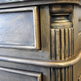 Not For Sale - Portia : Aged bronze gold partners desk