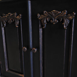 Not For Sale - Commissioned Black and Rose Gold Vanity