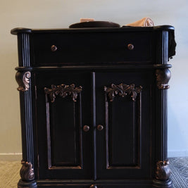 Not For Sale - Commissioned Black and Rose Gold Vanity