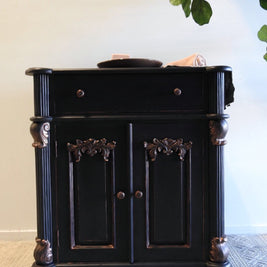 Not For Sale - Commissioned Black and Rose Gold Vanity