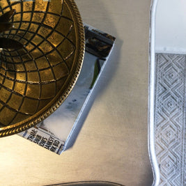 Not For Sale - Commission Bedside Tables in Vintro Metallic Silver and Gold