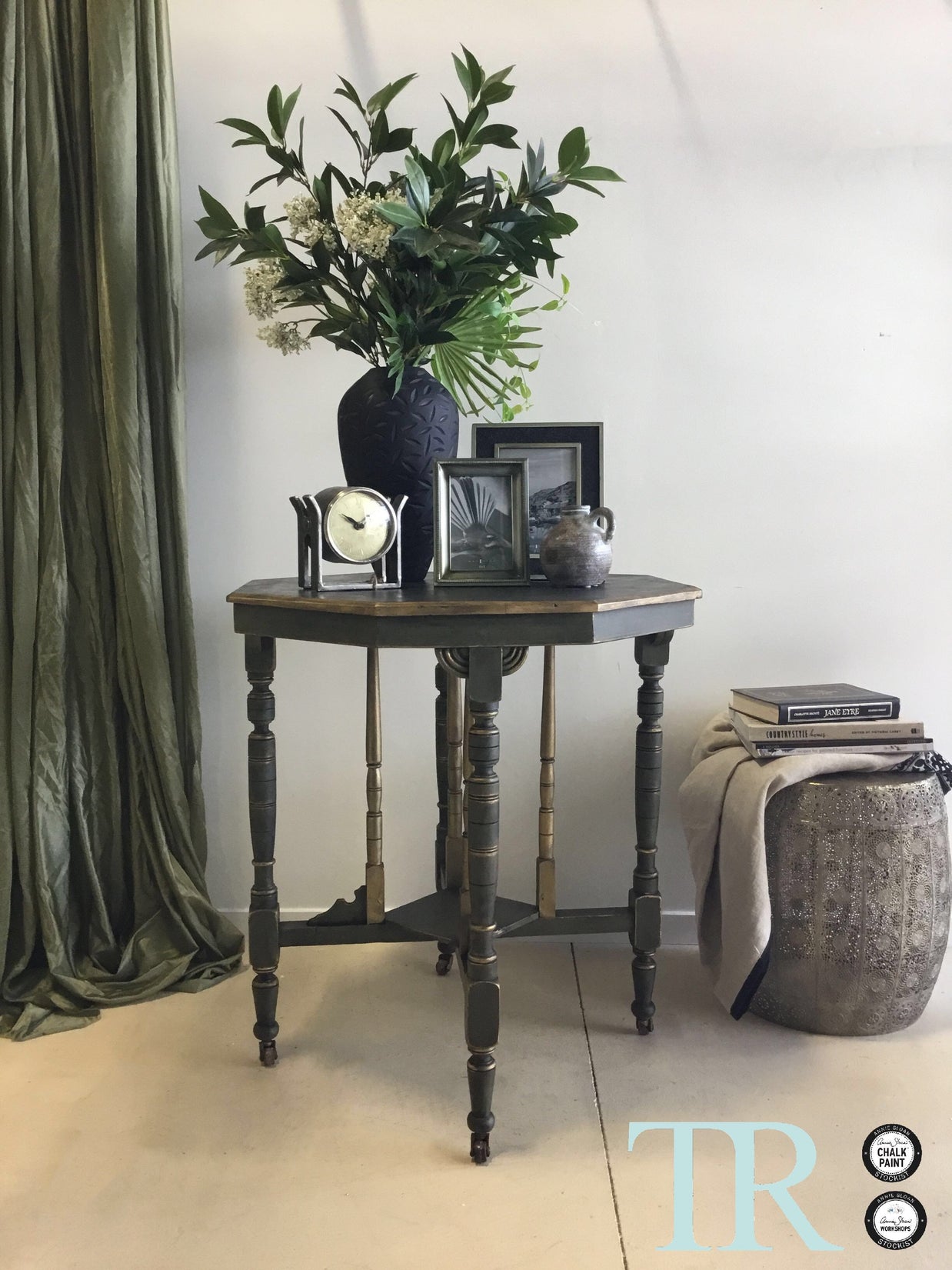 Not For Sale - Olive :Octagonal Top Side/ Entrance Table