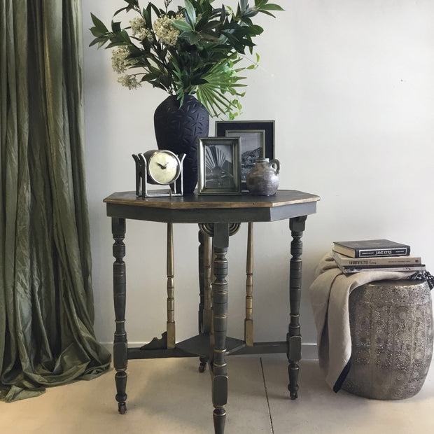 Not For Sale - Olive :Octagonal Top Side/ Entrance Table