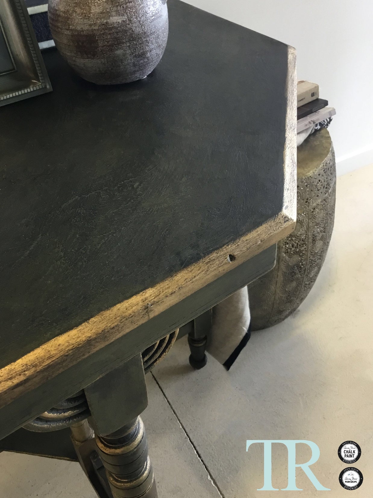 Not For Sale - Olive :Octagonal Top Side/ Entrance Table
