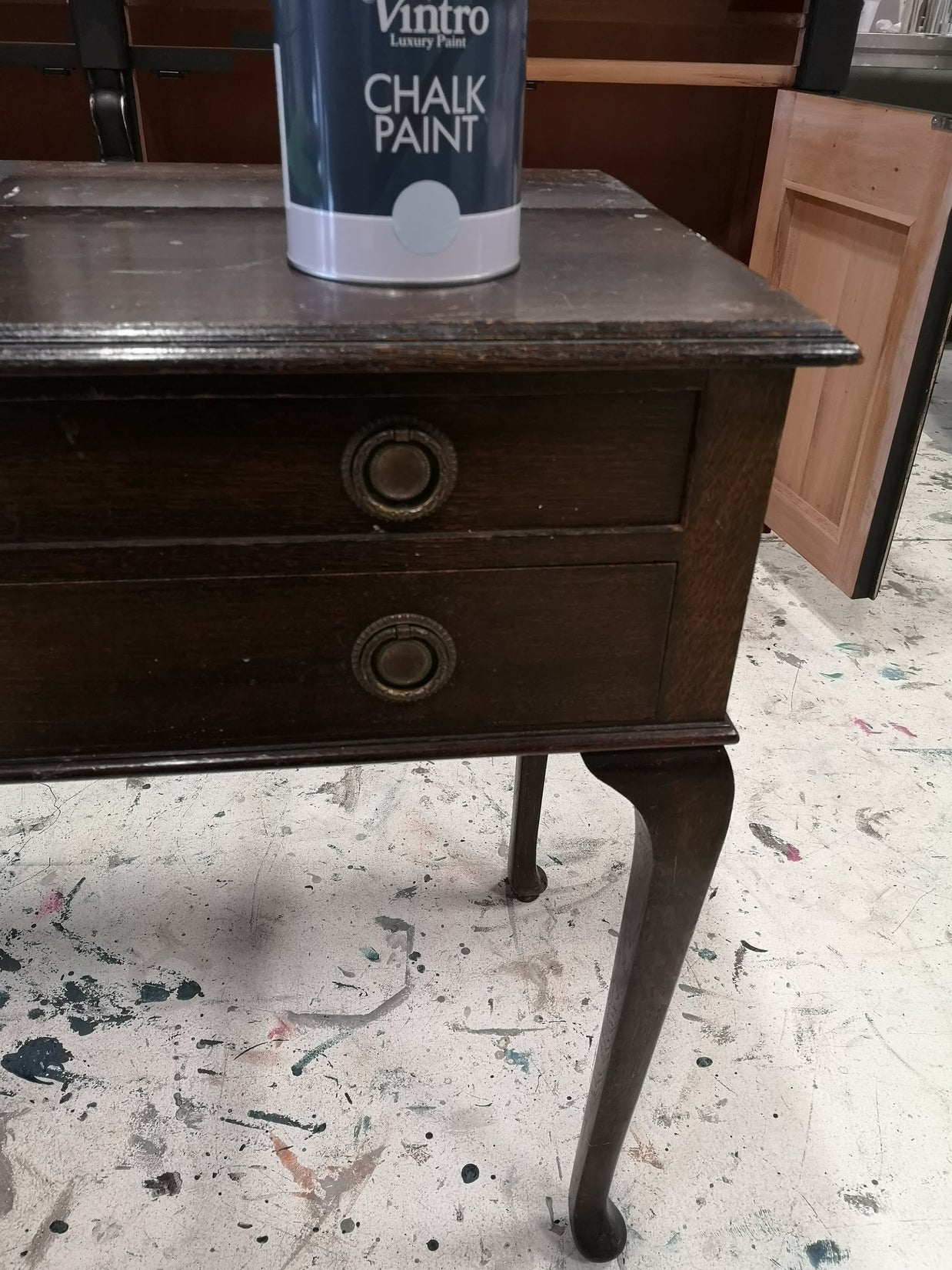 Not For Sale - Antique Table and Mahogany Mirror