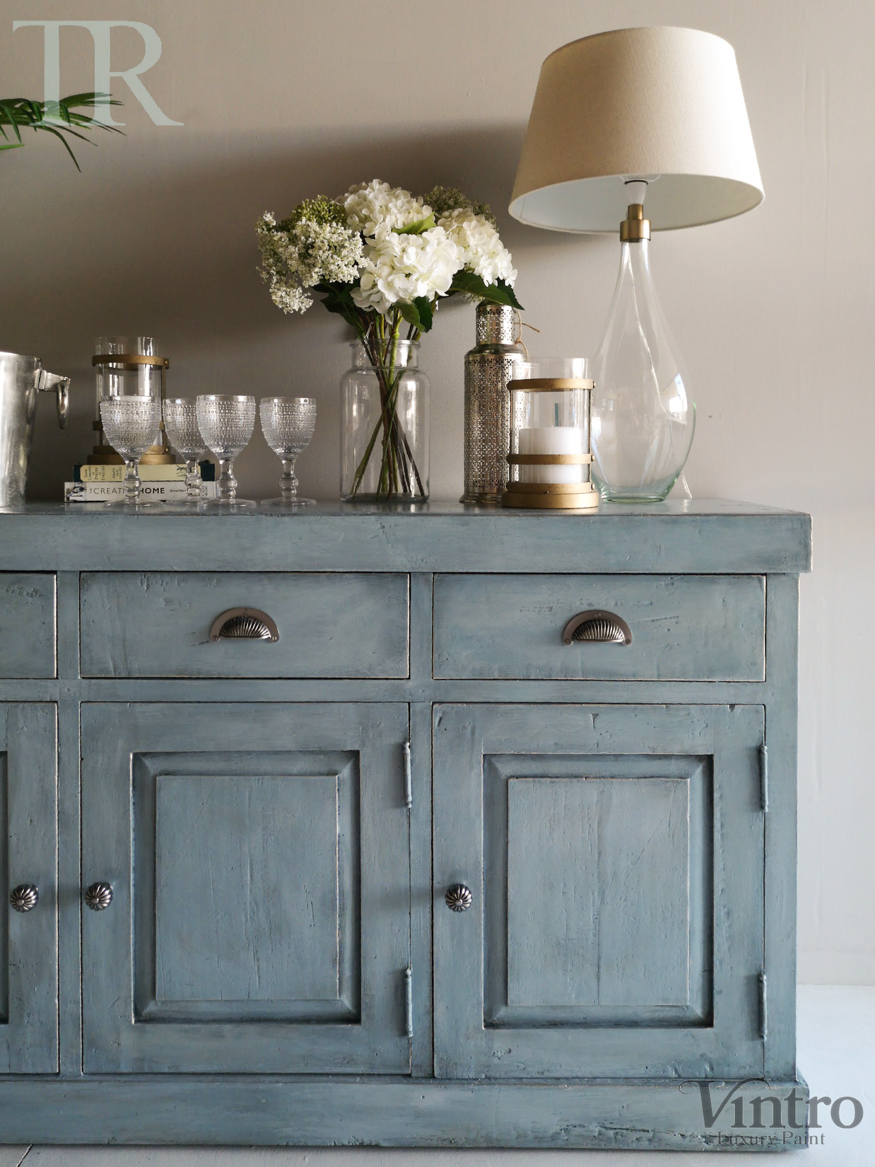 Not For Sale - Commissioned Sideboard in Vintro Pale Blues