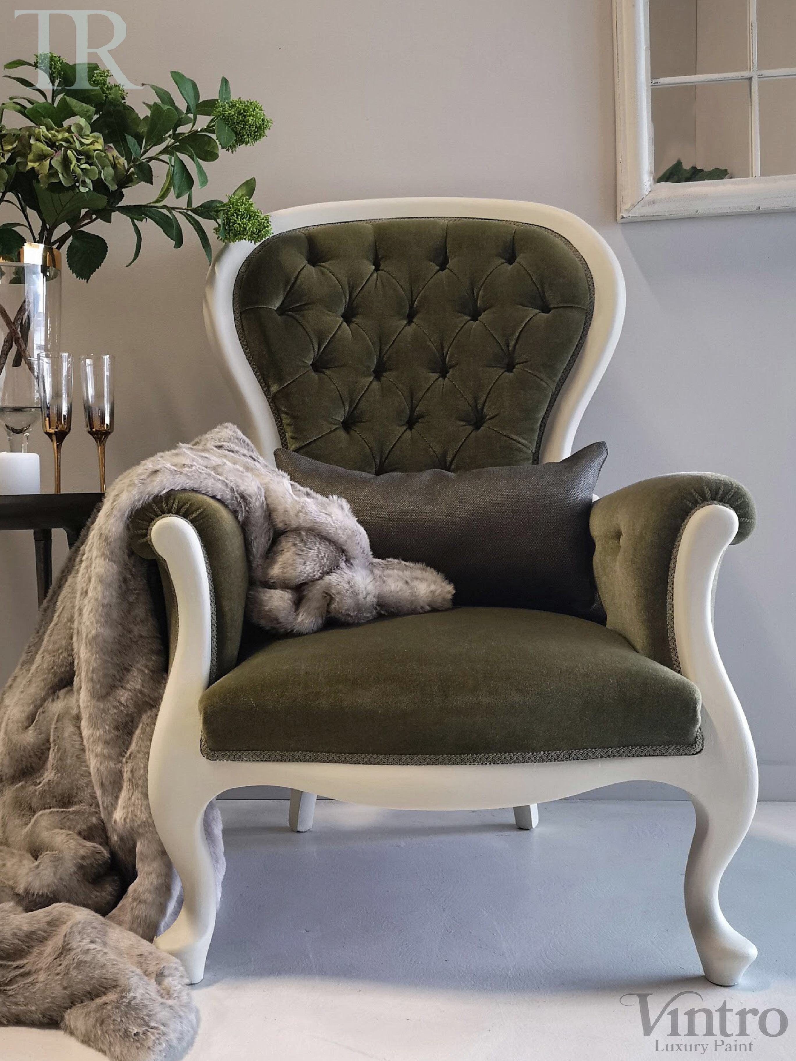 Not For Sale - Commissioned Slipper Chair in Yorkshire Stone