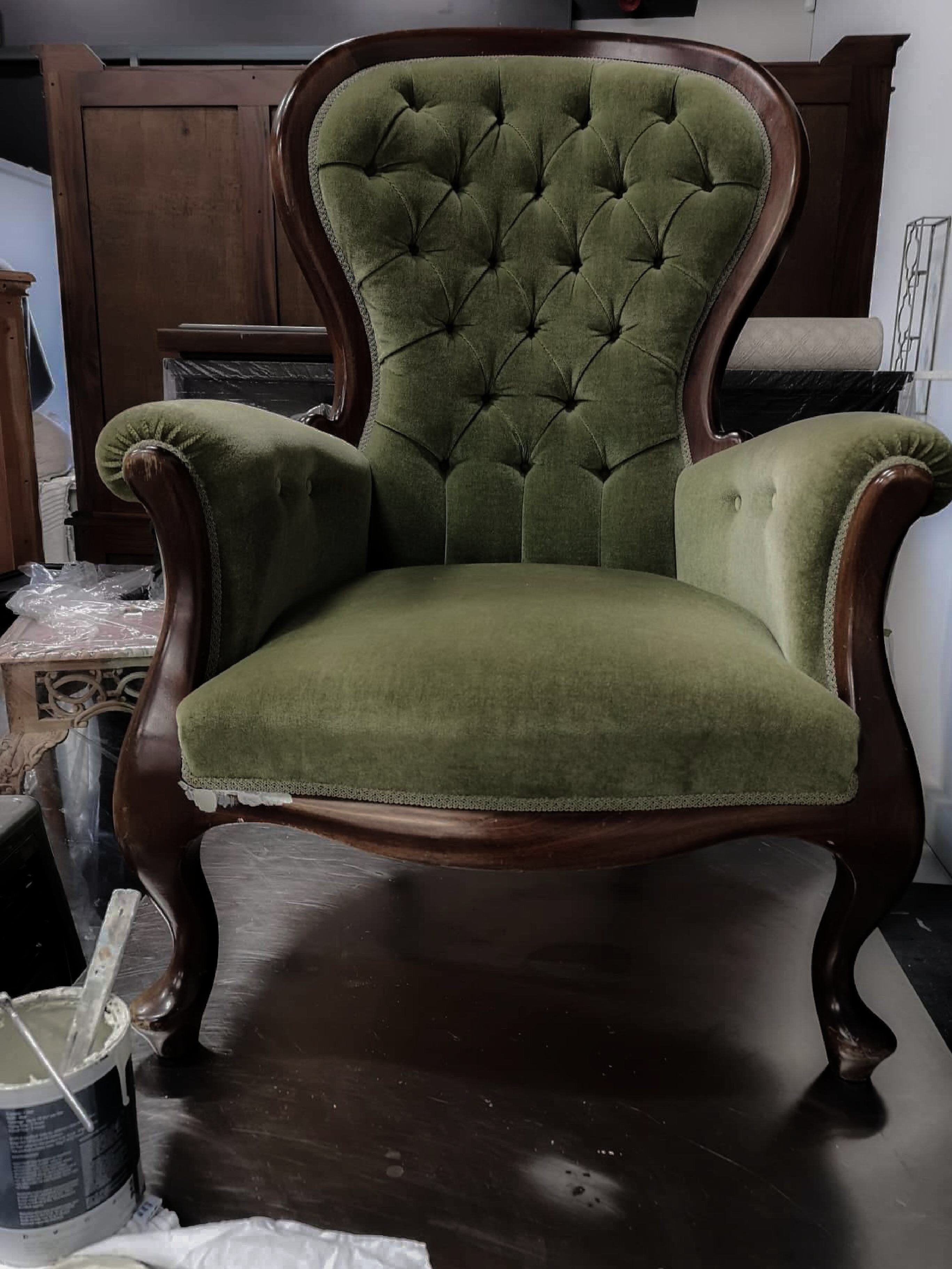 Not For Sale - Commissioned Slipper Chair in Yorkshire Stone