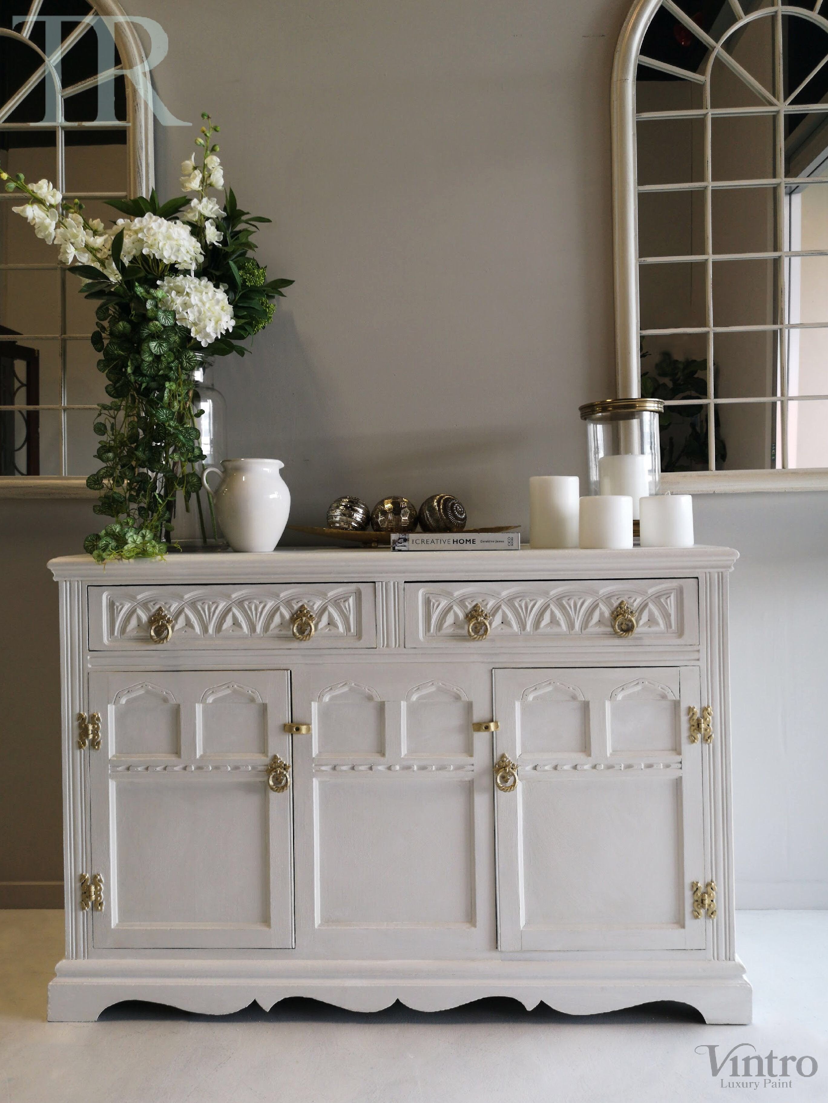 Not For Sale - Commissioned Sideboard in White and Gold