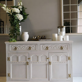 Not For Sale - Commissioned Sideboard in White and Gold