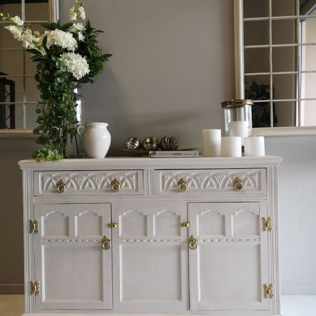 Not For Sale - Commissioned Sideboard in White and Gold
