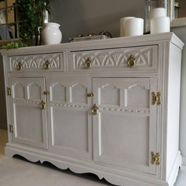Not For Sale - Commissioned Sideboard in White and Gold