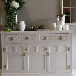 Not For Sale - Commissioned Sideboard in White and Gold