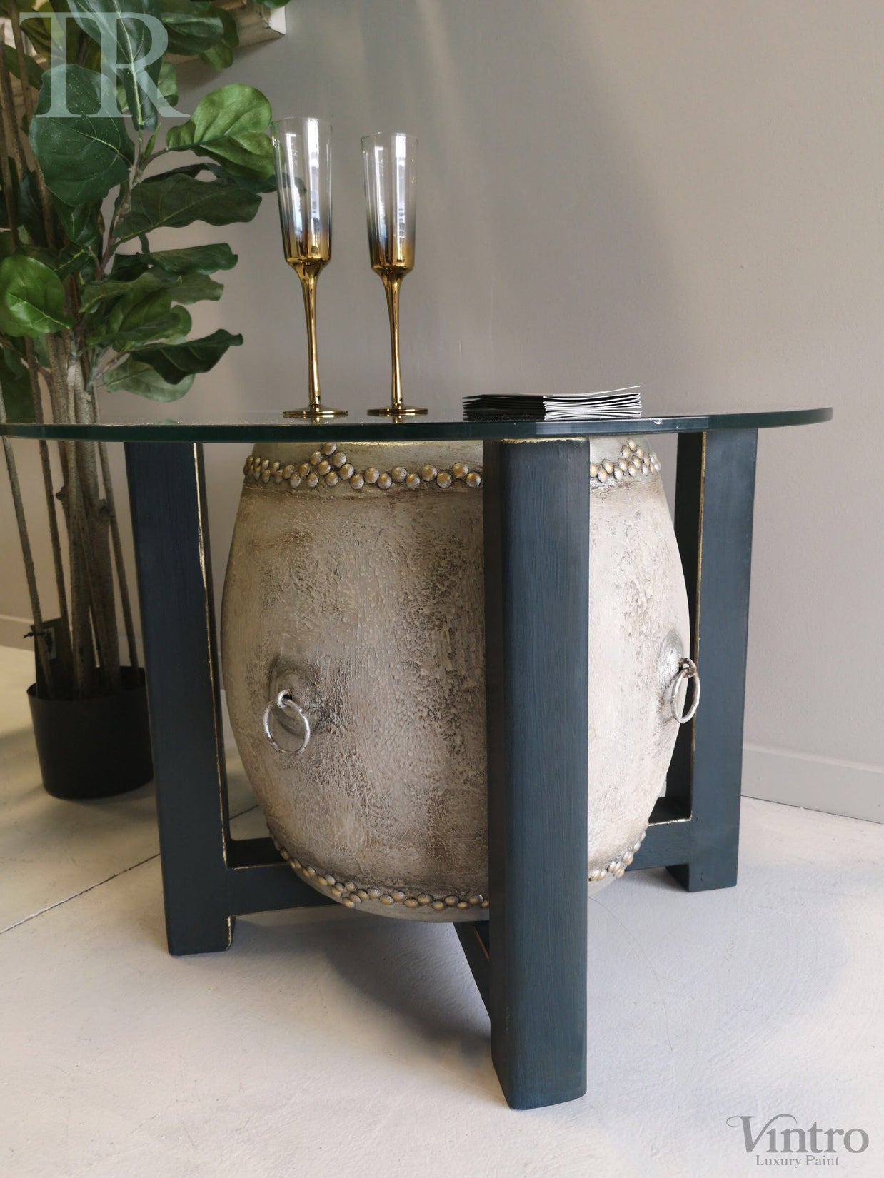 Not For Sale - Commissioned Table and Drum