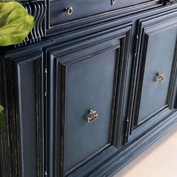 Not For Sale - Edwina: Solid Mahogany deep navy blue Sideboard