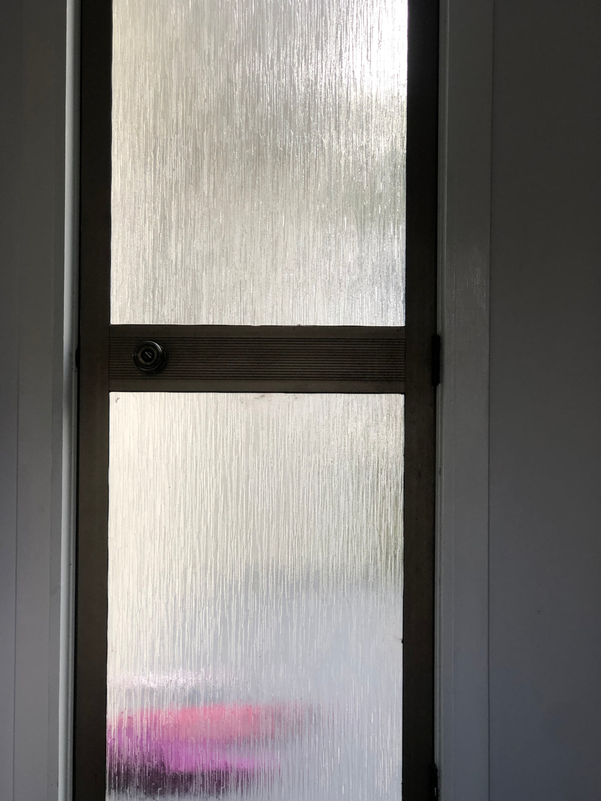 Not For Sale - Rustic Metallic finish done over glass doors