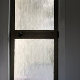 Not For Sale - Rustic Metallic finish done over glass doors