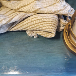 Not For Sale - Delta: Hand painted & glazed Blue Lacquered sideboard
