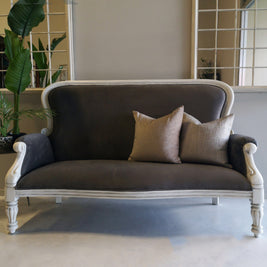 Not For Sale - Megan: Grey Velvet Seater .