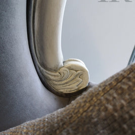 Not For Sale - Megan: Grey Velvet Seater .
