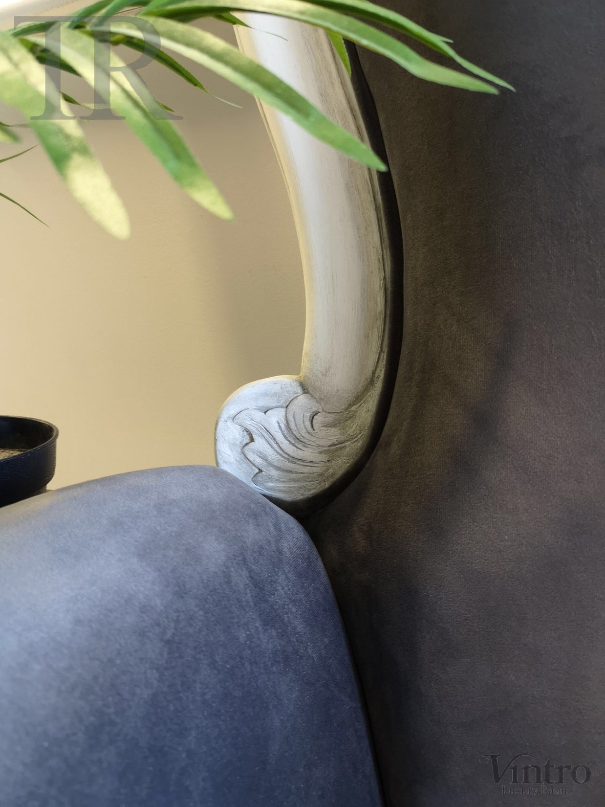 Not For Sale - Megan: Grey Velvet Seater .
