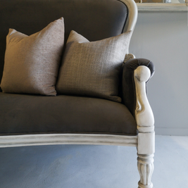 Not For Sale - Megan: Grey Velvet Seater .