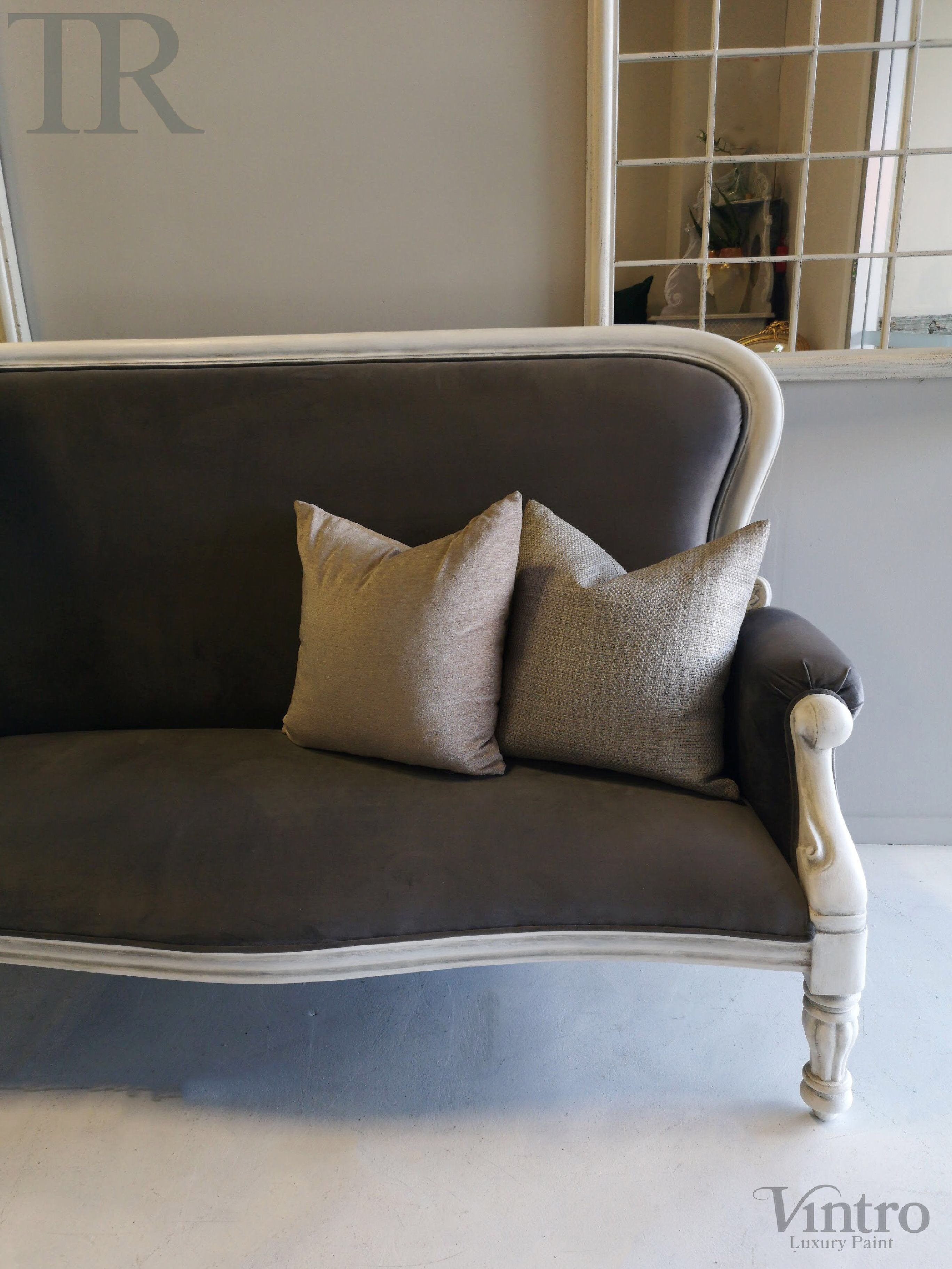 Not For Sale - Megan: Grey Velvet Seater .