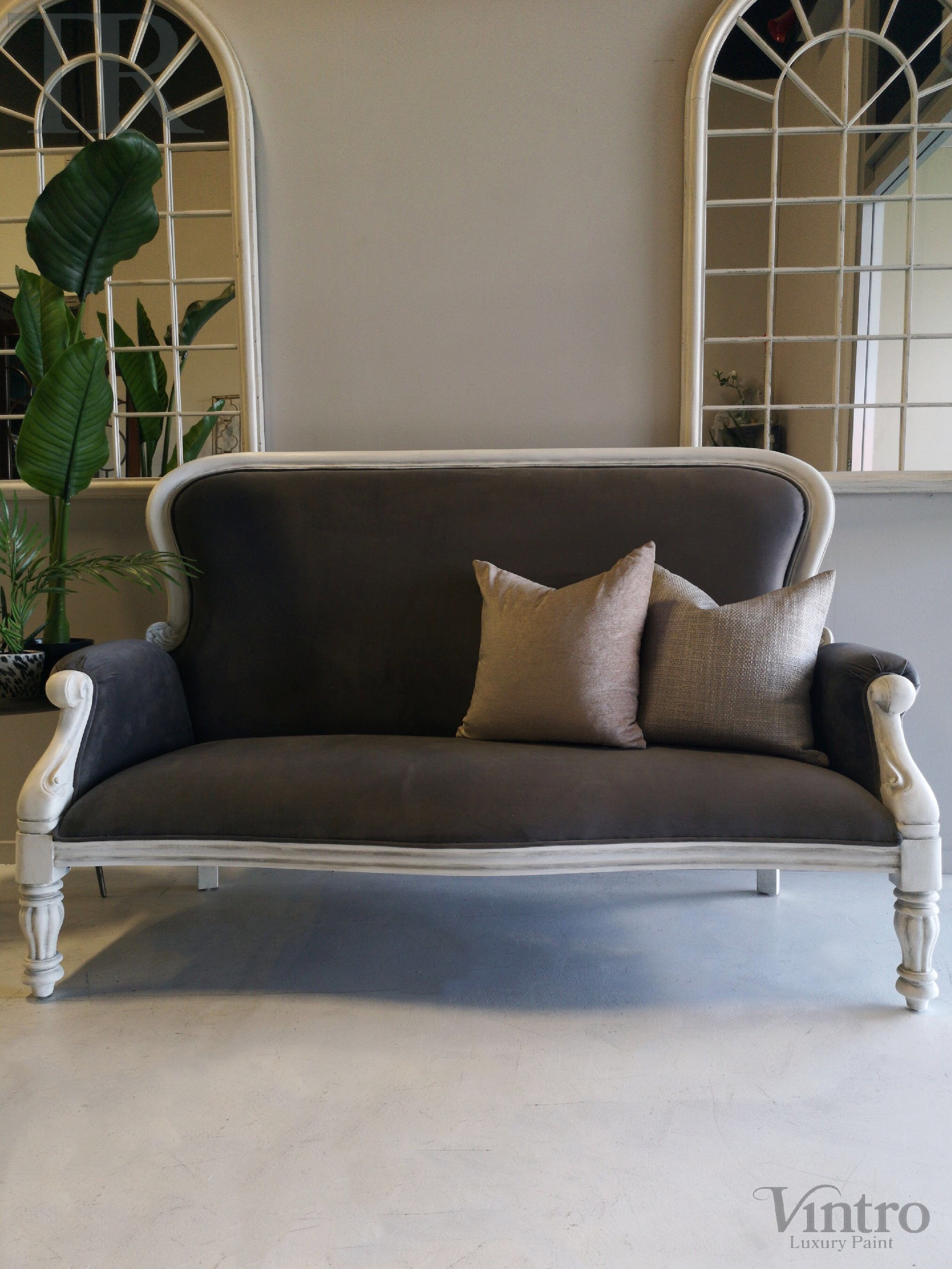 Not For Sale - Megan: Grey Velvet Seater .