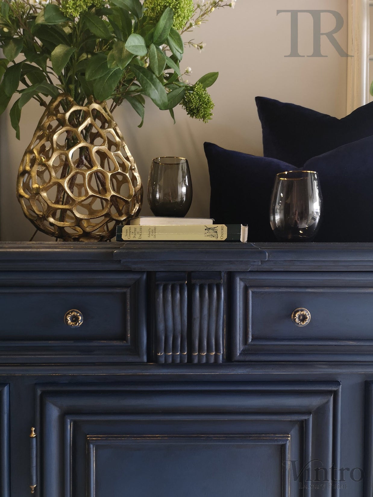 Not For Sale - Commissioned Sideboard in Dark Vintro Navy Blue