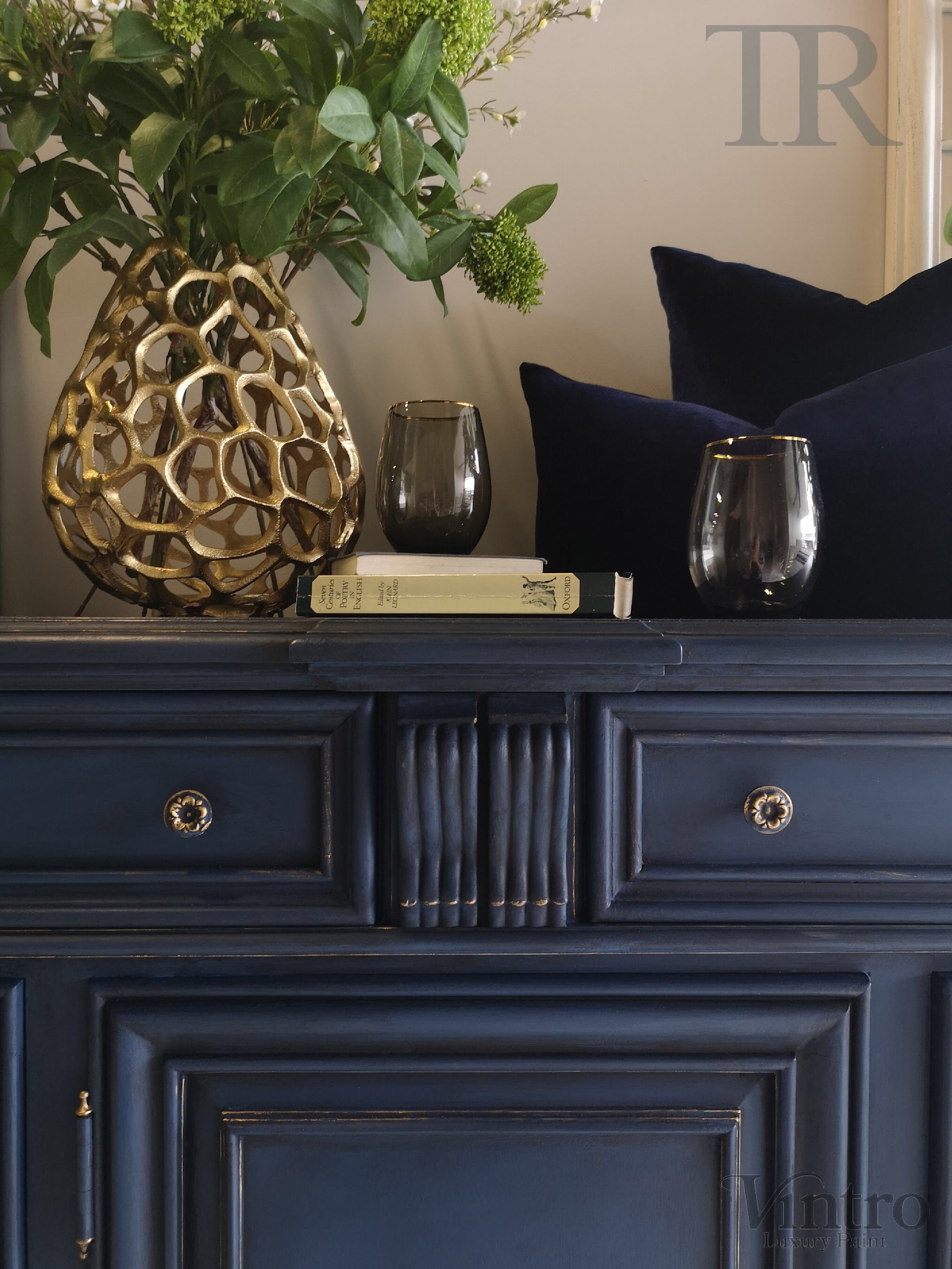 Not For Sale - Commissioned Sideboard in Dark Vintro Navy Blue