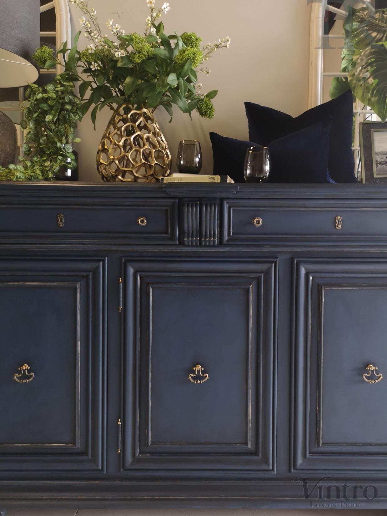Not For Sale - Commissioned Sideboard in Dark Vintro Navy Blue