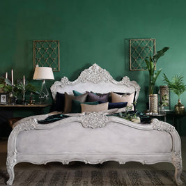 Not For Sale - Varena: French Style bed in bespoke hand painted finish