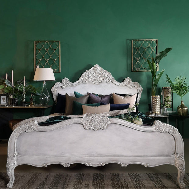 Not For Sale - Varena: French Style bed in bespoke hand painted finish