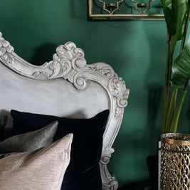 Not For Sale - Varena: French Style bed in bespoke hand painted finish