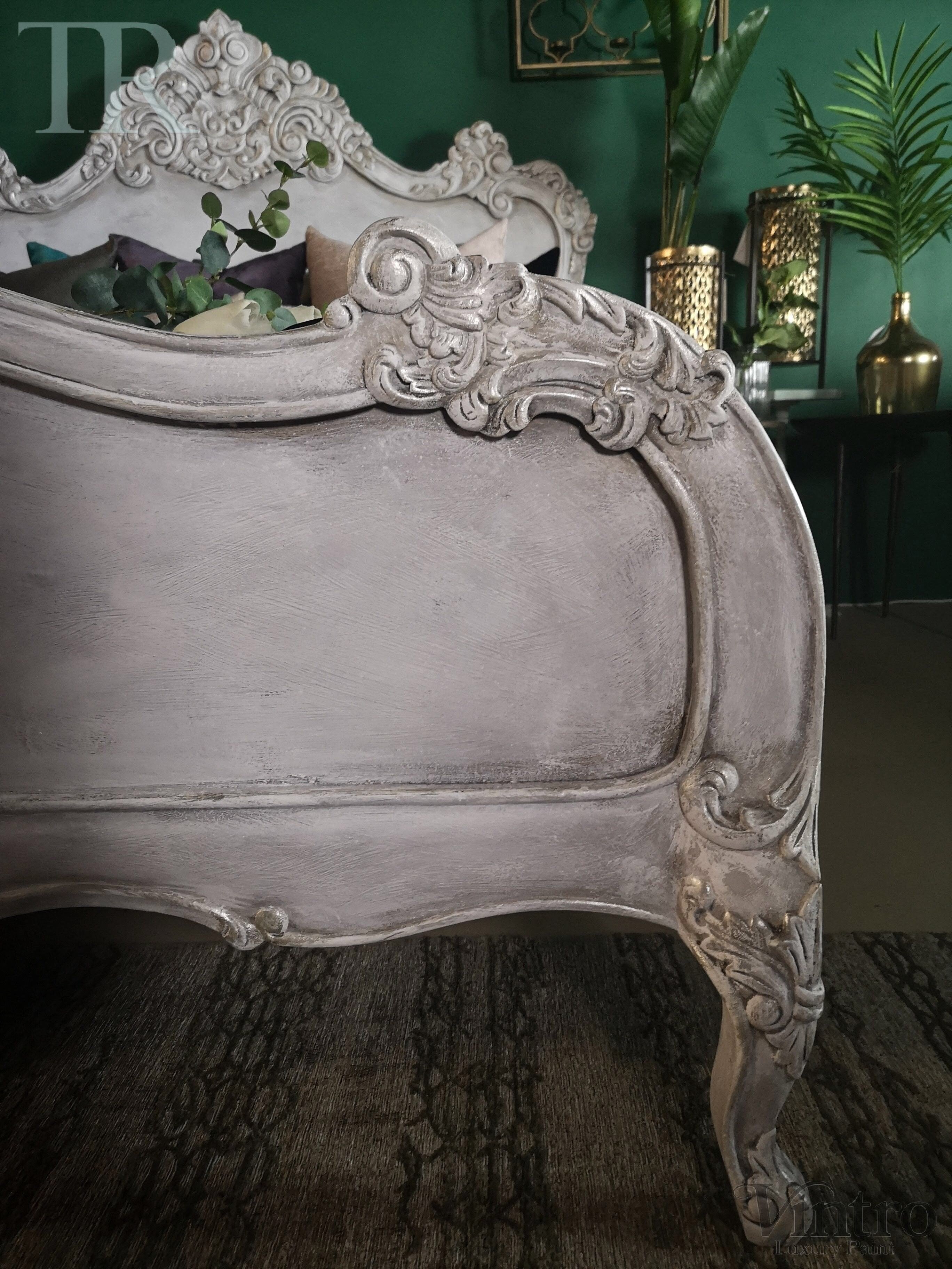 Not For Sale - Varena: French Style bed in bespoke hand painted finish