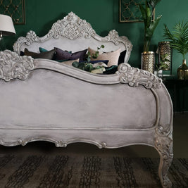 Not For Sale - Varena: French Style bed in bespoke hand painted finish
