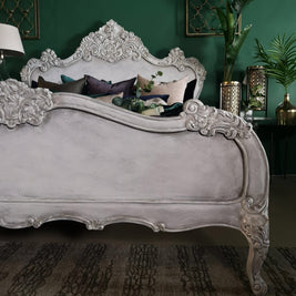 Not For Sale - Varena: French Style bed in bespoke hand painted finish