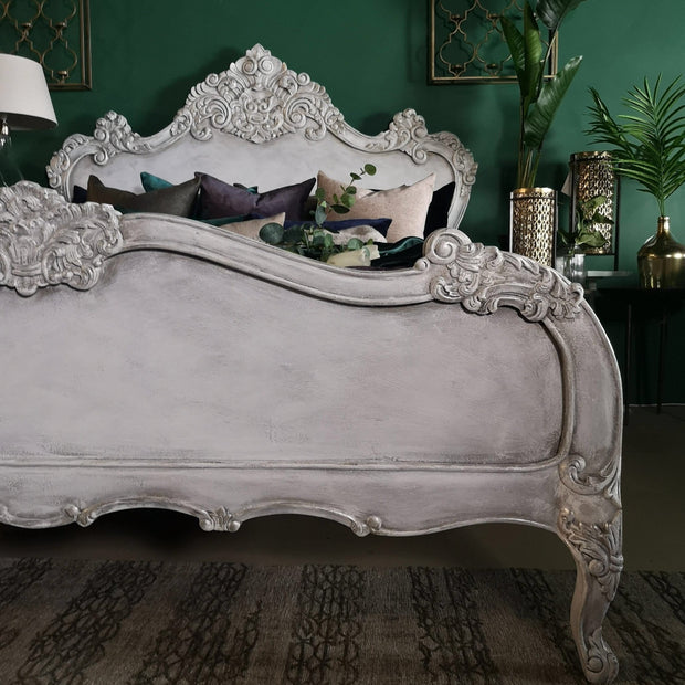 Not For Sale - Varena: French Style bed in bespoke hand painted finish