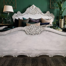 Not For Sale - Varena: French Style bed in bespoke hand painted finish