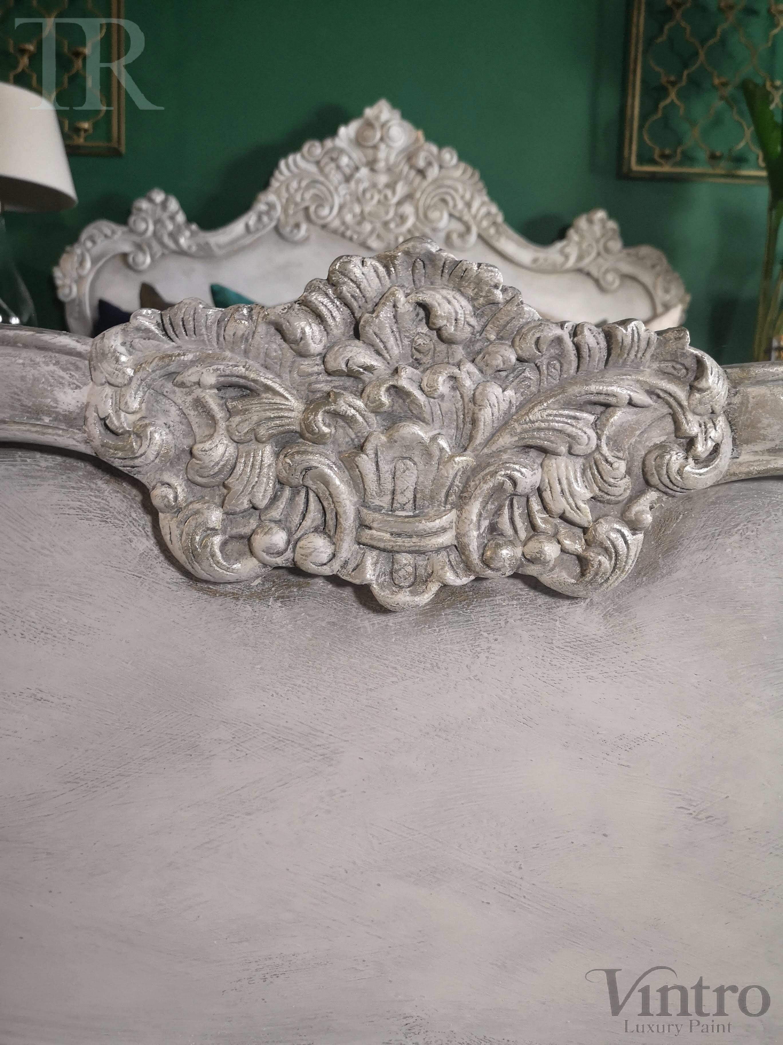 Not For Sale - Varena: French Style bed in bespoke hand painted finish
