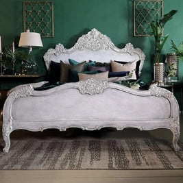 Not For Sale - Varena: French Style bed in bespoke hand painted finish