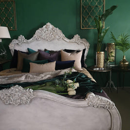 Not For Sale - Varena: French Style bed in bespoke hand painted finish
