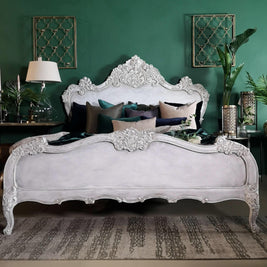 Not For Sale - Varena: French Style bed in bespoke hand painted finish