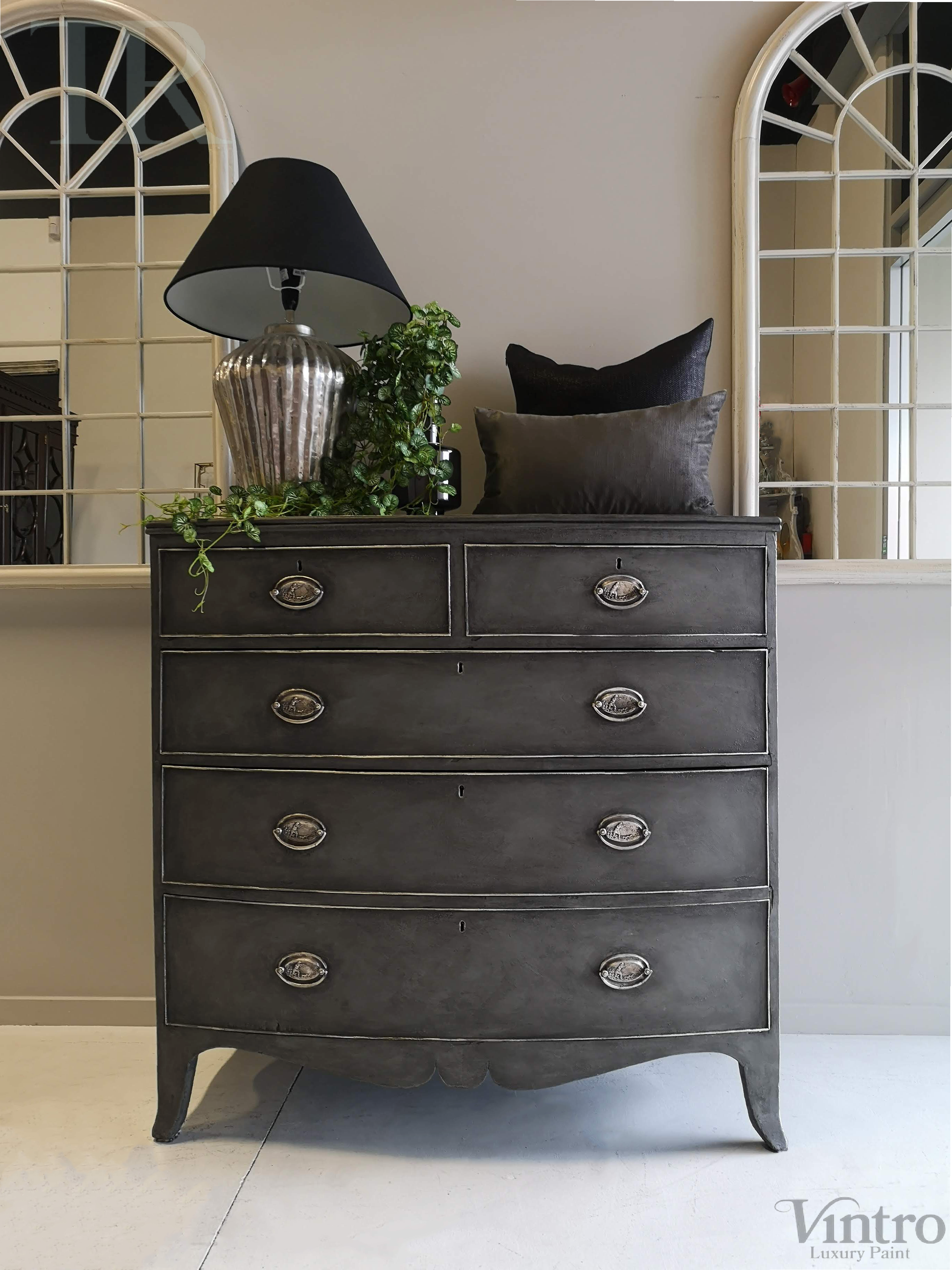 Not For Sale - Tia : Bow Front Mahogany Chest of Drawers